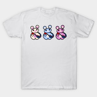 Three Chibis (Bag O'Hearts) T-Shirt